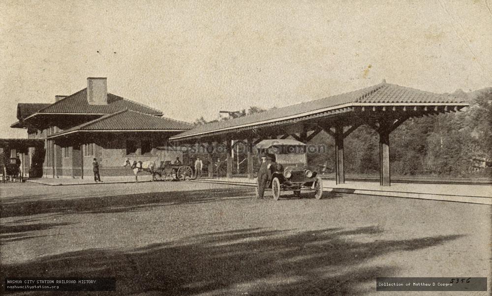 Postcard: Railroad Station, Naugatuck, Connecticut